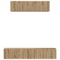 vidaXL Σετ επίπλου τηλεόρασης 4 τμχ. Artisan Oak Επεξεργασμένο Ξύλο
