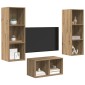 vidaXL Σετ επίπλου τηλεόρασης Artisan Oak Επεξεργασμένο Ξύλο