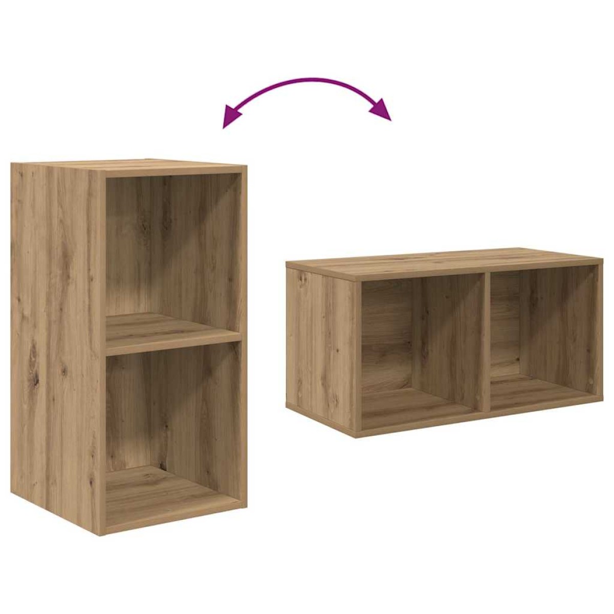vidaXL Σετ επίπλου τηλεόρασης Artisan Oak Επεξεργασμένο Ξύλο