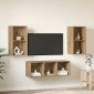 vidaXL Σετ επίπλου τηλεόρασης 3 τμχ. Artisan Oak Επεξεργασμένο Ξύλο
