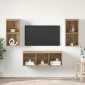 vidaXL Σετ επίπλου τηλεόρασης 3 τμχ. Artisan Oak Επεξεργασμένο Ξύλο