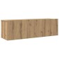vidaXL Μονάδες TV Επιτοίχιο 4 pcs Artisan Oak Επεξεργασμένο ξύλο