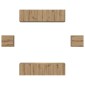 vidaXL Σετ επίπλου τηλεόρασης 6 τμχ. Artisan Oak Επεξεργασμένο Ξύλο