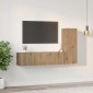 vidaXL Σετ επίπλου τηλεόρασης 3 τμχ. Artisan Oak Επεξεργασμένο Ξύλο