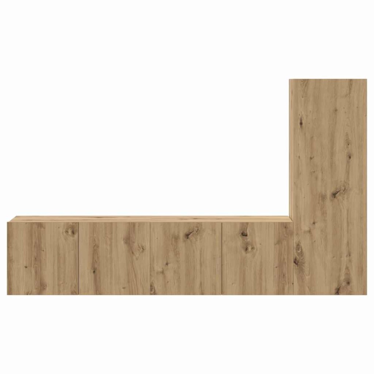 vidaXL Σετ επίπλου τηλεόρασης 3 τμχ. Artisan Oak Επεξεργασμένο Ξύλο
