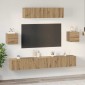 vidaXL Σετ επίπλου τηλεόρασης 7 τμχ. Artisan Oak Επεξεργασμένο Ξύλο