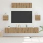 vidaXL Σετ επίπλου τηλεόρασης 7 τμχ. Artisan Oak Επεξεργασμένο Ξύλο