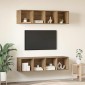 vidaXL Σετ επίπλου τηλεόρασης 3 τμχ. Artisan Oak Επεξεργασμένο Ξύλο