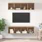 vidaXL Σετ επίπλου τηλεόρασης 3 τμχ. Artisan Oak Επεξεργασμένο Ξύλο