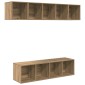 vidaXL Σετ επίπλου τηλεόρασης 4 τμχ. Artisan Oak Επεξεργασμένο Ξύλο