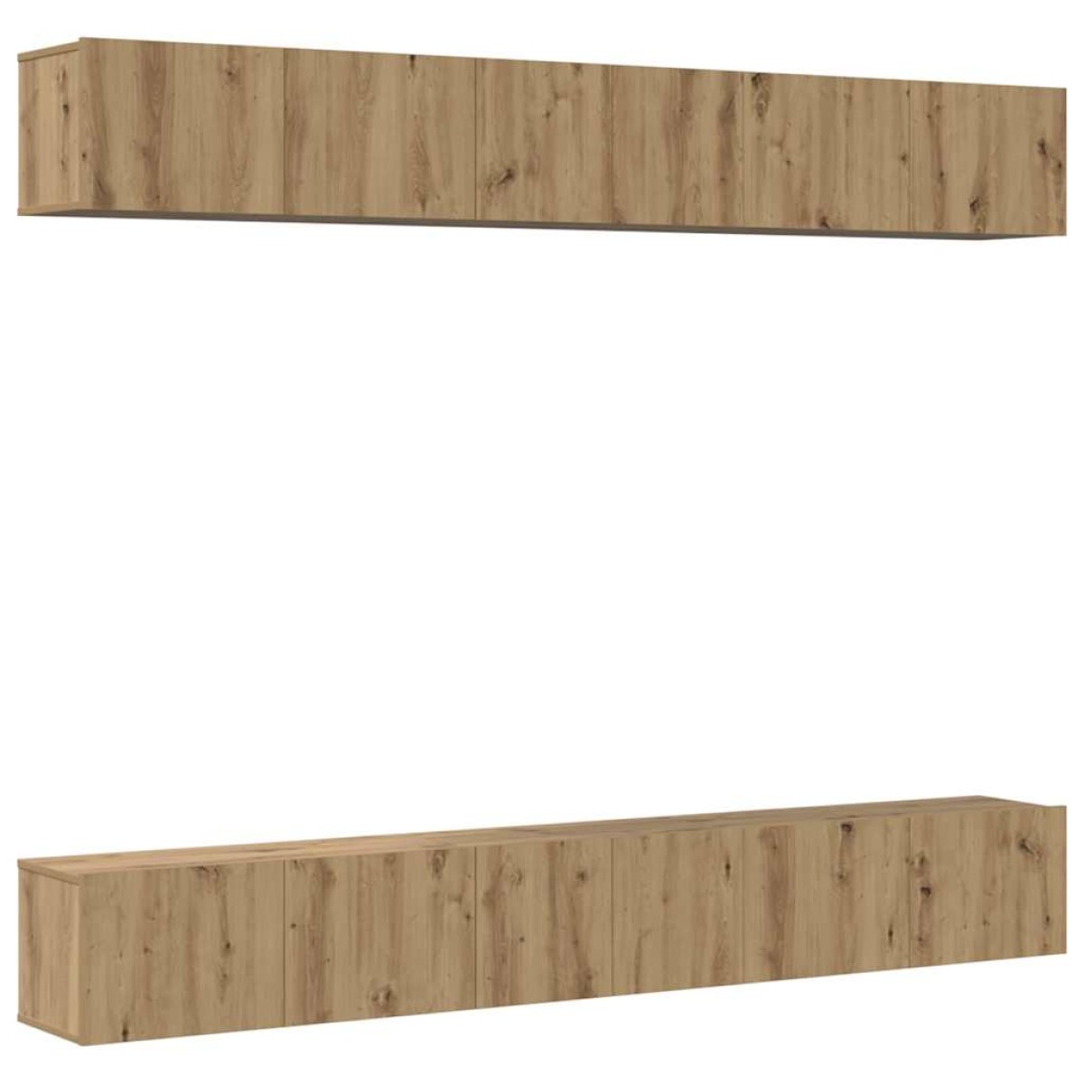 vidaXL Σετ επίπλου τηλεόρασης 6 τμχ. Artisan Oak Επεξεργασμένο Ξύλο