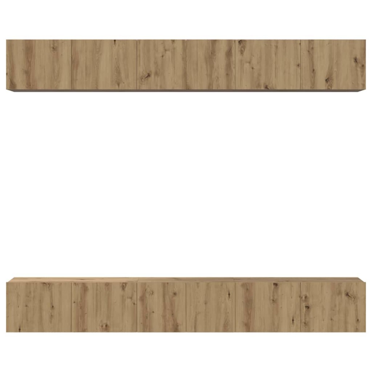 vidaXL Σετ επίπλου τηλεόρασης 6 τμχ. Artisan Oak Επεξεργασμένο Ξύλο