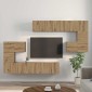 vidaXL Μονάδες TV 4 τμχ. Artisan Oak Επεξεργασμένο ξύλο
