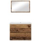 vidaXL Σετ Επίπλων Μπάνιου 3 τμχ. Παλιό Ξύλο 60 x 38,5 x 45 cm