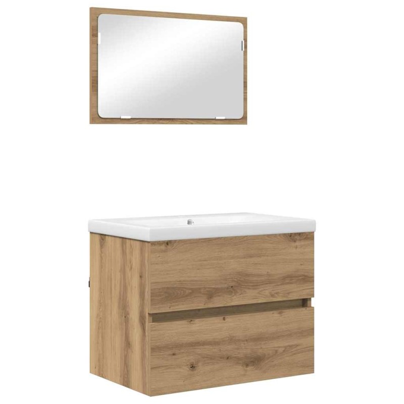 vidaXL Σετ Επίπλων Μπάνιου 3 τμχ. Artisan Oak 61 x 39 x 45 εκ