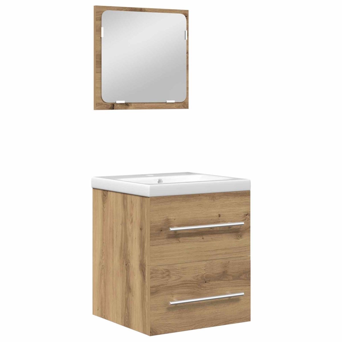 vidaXL Σετ Επίπλων Μπάνιου 2 τεμ. Artisan Oak Επεξεργασμένο Ξύλο