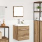 vidaXL Σετ Επίπλων Μπάνιου 2 τεμ. Artisan Oak Επεξεργασμένο Ξύλο