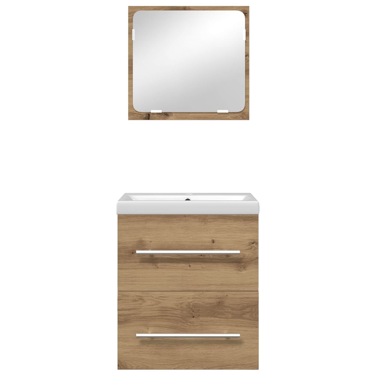 vidaXL Σετ Επίπλων Μπάνιου 2 τεμ. Artisan Oak Επεξεργασμένο Ξύλο