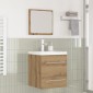 vidaXL Σετ Επίπλων Μπάνιου 2 τεμ. Artisan Oak Επεξεργασμένο Ξύλο