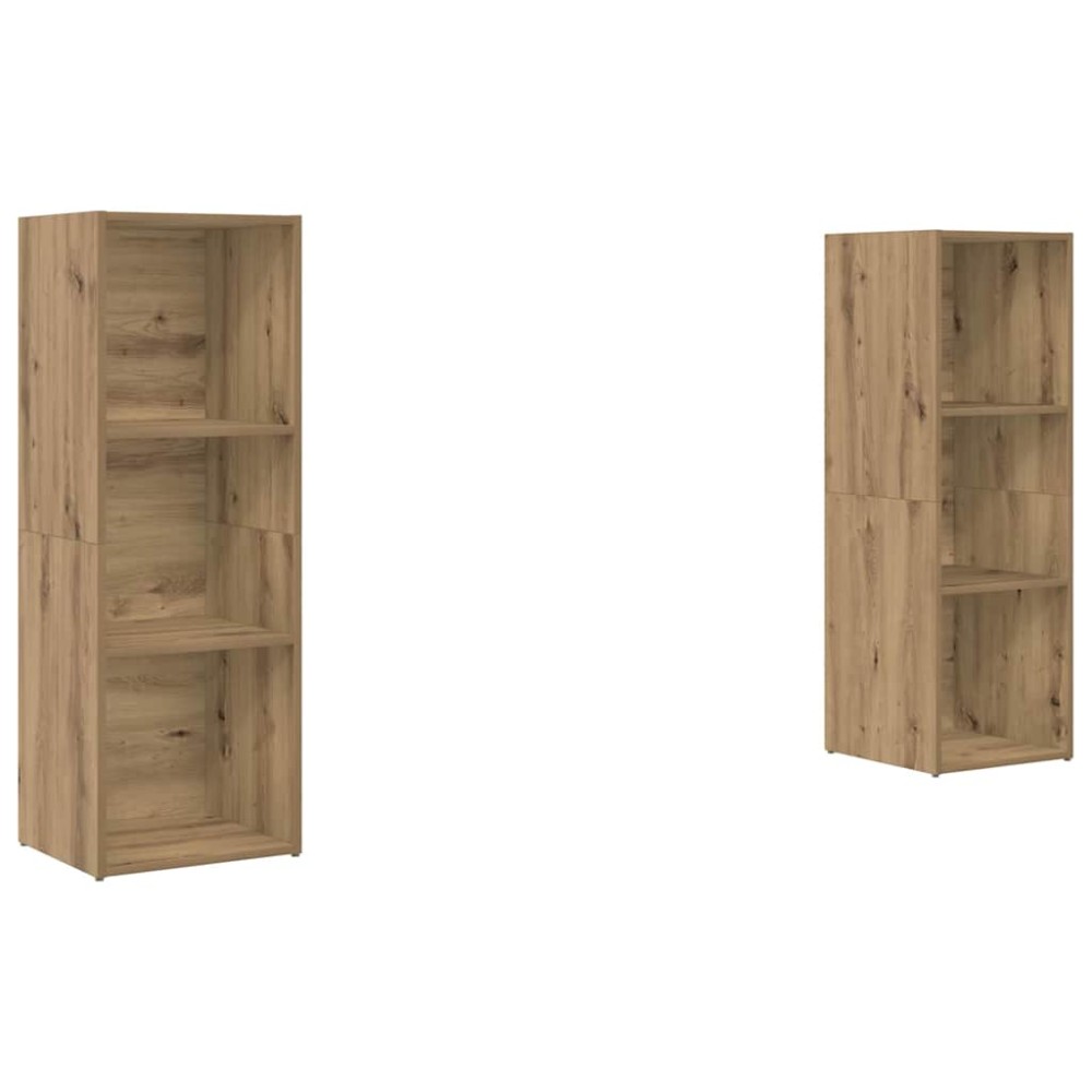 vidaXL Σετ επίπλου τηλεόρασης 2 τμχ. Artisan Oak Επεξεργασμένο Ξύλο