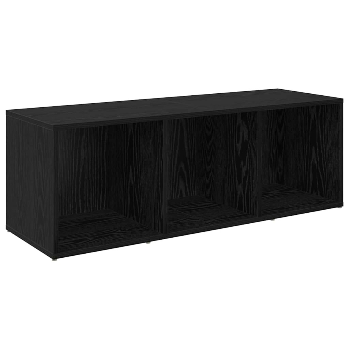 vidaXL Σετ επίπλου τηλεόρασης 2 τμχ. Μαύρη Οξυά Επεξεργασμένο Ξύλο