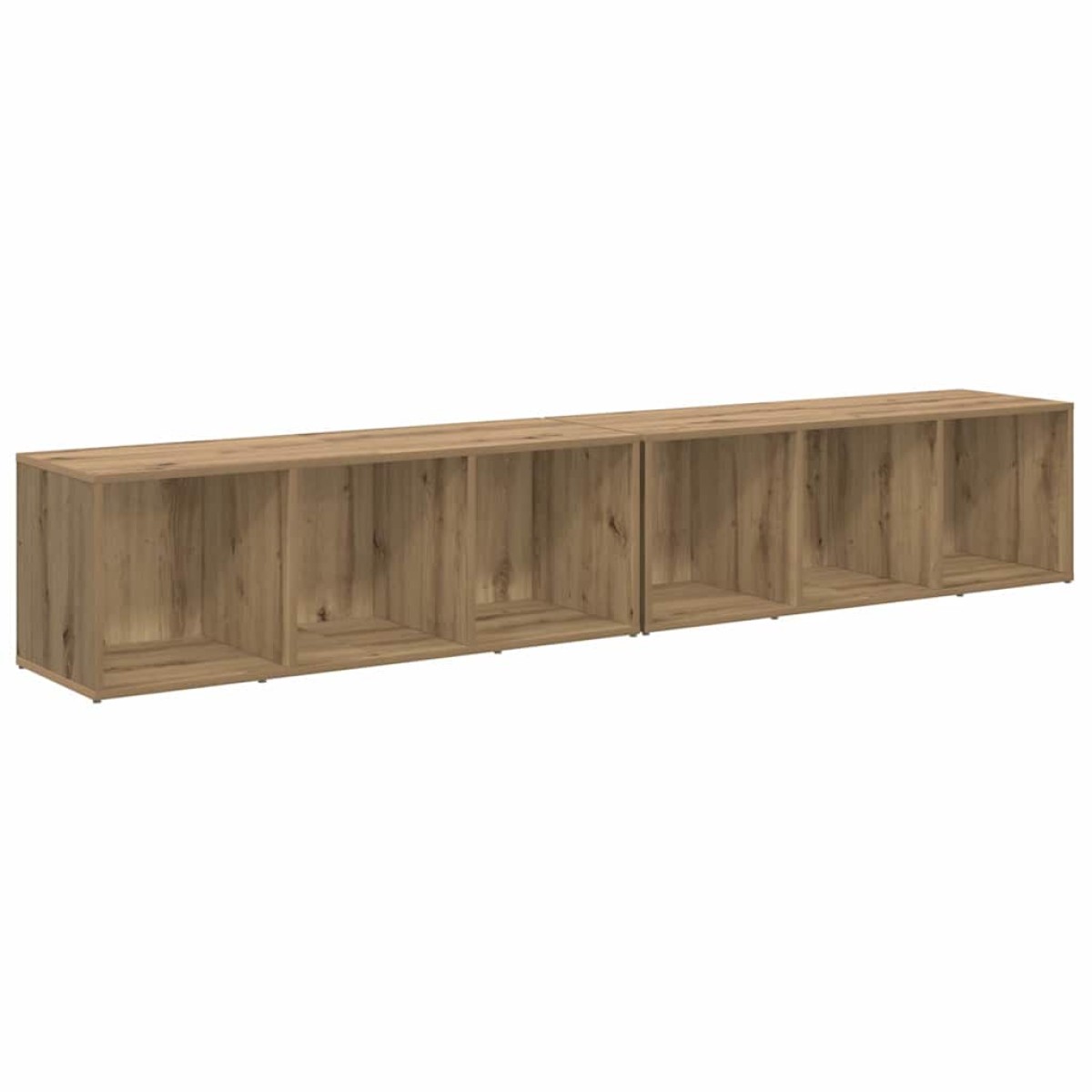 vidaXL Σετ επίπλου τηλεόρασης 2 τμχ. Artisan Oak Επεξεργασμένο Ξύλο
