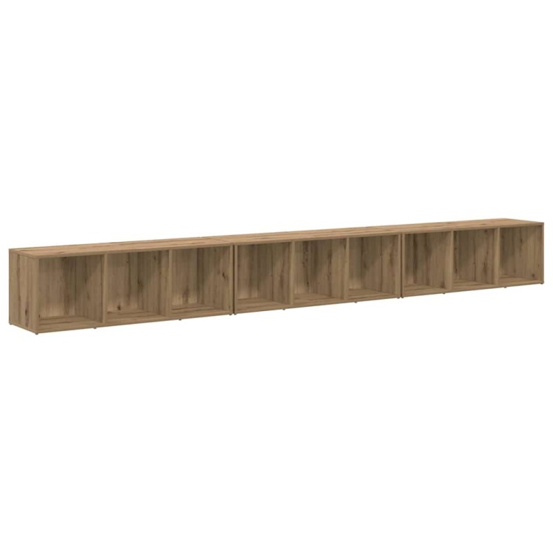 vidaXL Σετ επίπλου τηλεόρασης 3 τμχ. Artisan Oak Επεξεργασμένο Ξύλο