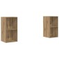 vidaXL Σετ επίπλου τηλεόρασης 2 τμχ. Artisan Oak Επεξεργασμένο Ξύλο
