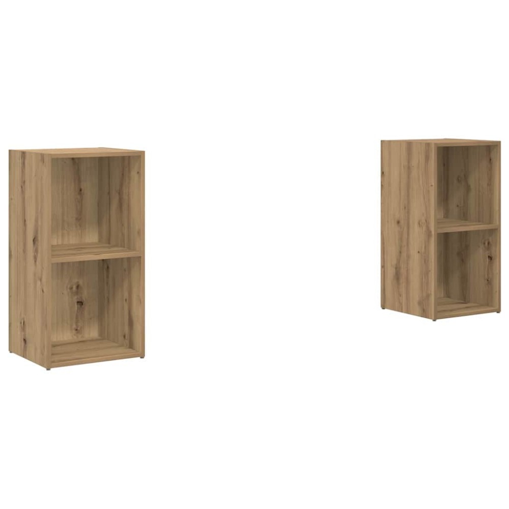 vidaXL Σετ επίπλου τηλεόρασης 2 τμχ. Artisan Oak Επεξεργασμένο Ξύλο