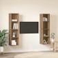 vidaXL Σετ επίπλου τηλεόρασης 4 τμχ. Artisan Oak Επεξεργασμένο Ξύλο