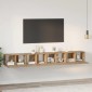 vidaXL Σετ επίπλου τηλεόρασης 4 τμχ. Artisan Oak Επεξεργασμένο Ξύλο
