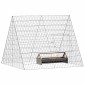 vidaXL Κλουβί για κότες Ασημί 110 x 100 x 85 εκ. Επικαλυμμένος Χάλυβας