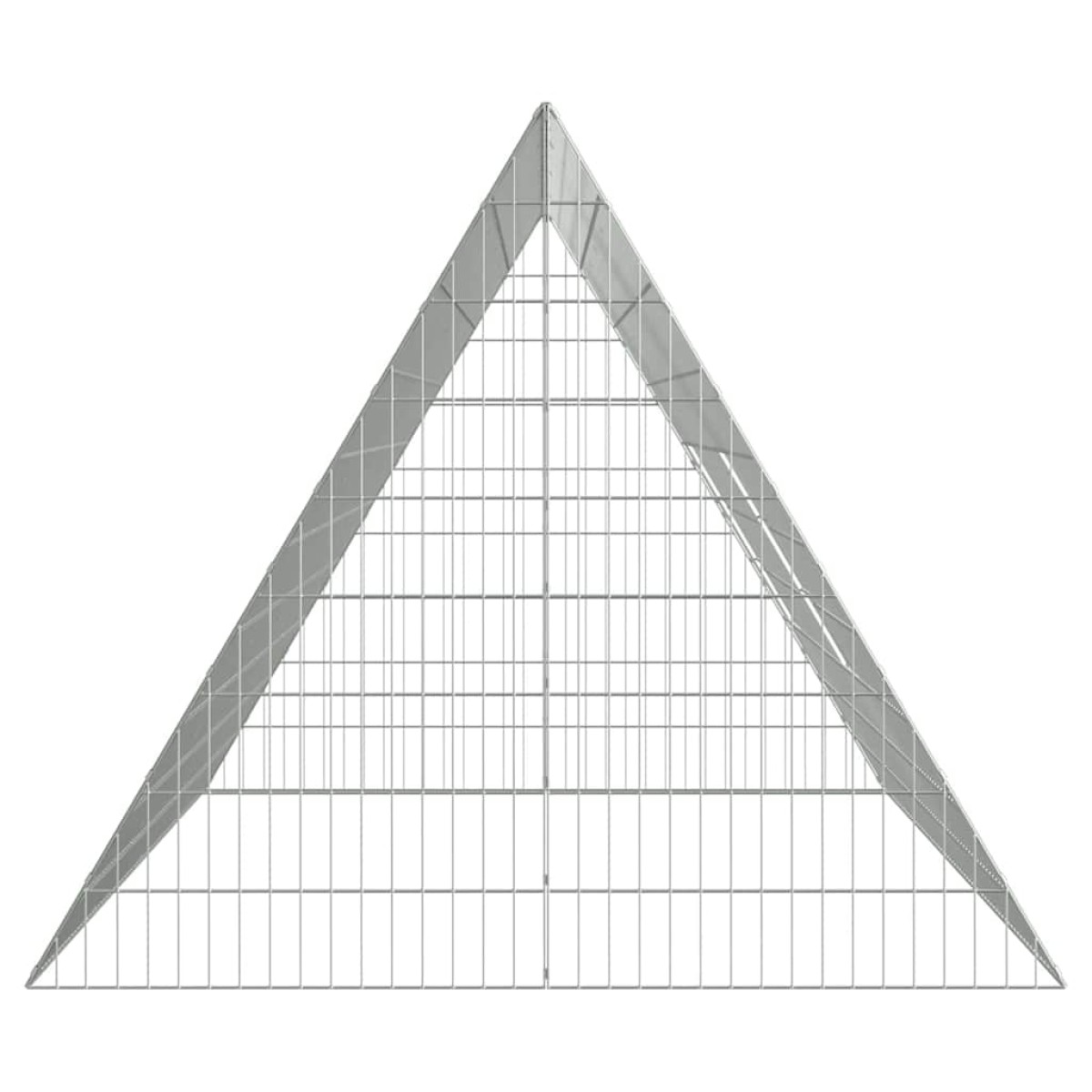 vidaXL Κλουβί για κότες Ασημί 215 x 100 x 85 εκ. Επικαλυμμένος Χάλυβας