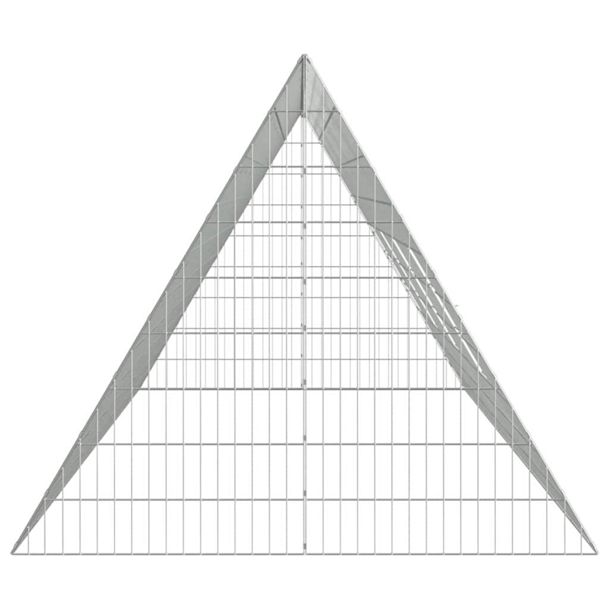 vidaXL Κλουβί για κότες Ασημί 430 x 100 x 85 εκ. Επικαλυμμένος Χάλυβας