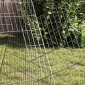 vidaXL Κλουβί για κότες Ασημί 650 x 100 x 85 εκ. Επικαλυμμένος Χάλυβας
