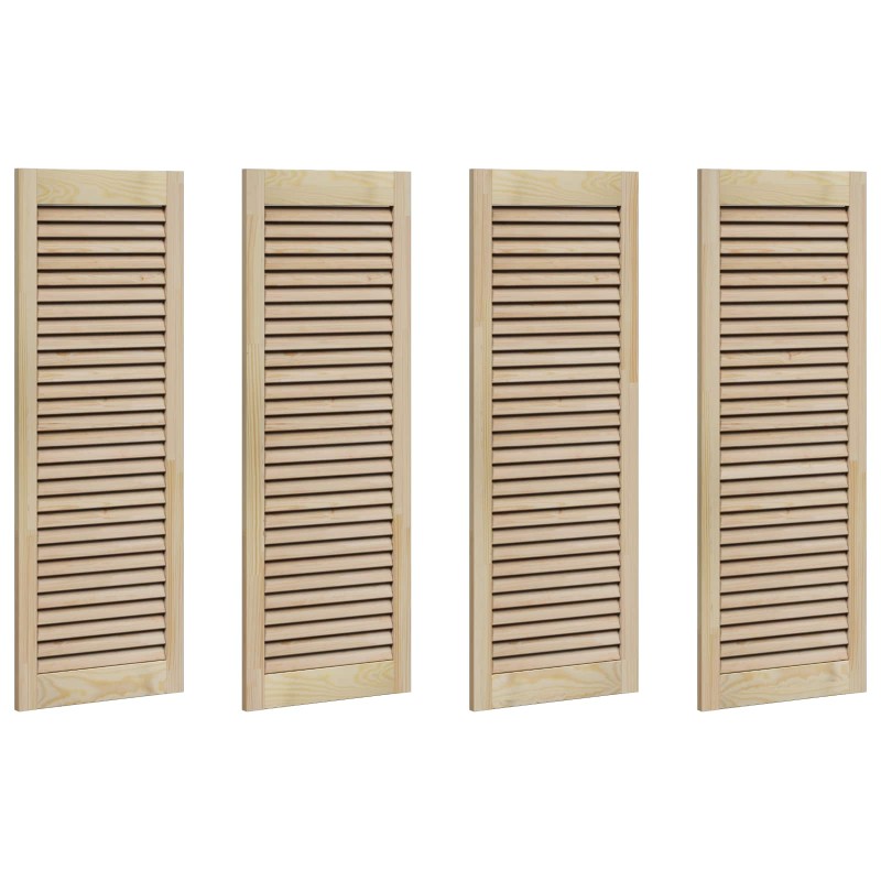 vidaXL Πόρτα Ντουλάπας με πόρτα 4 τμχ. Φυσικό 110 x 2,1 x 39,5 cm