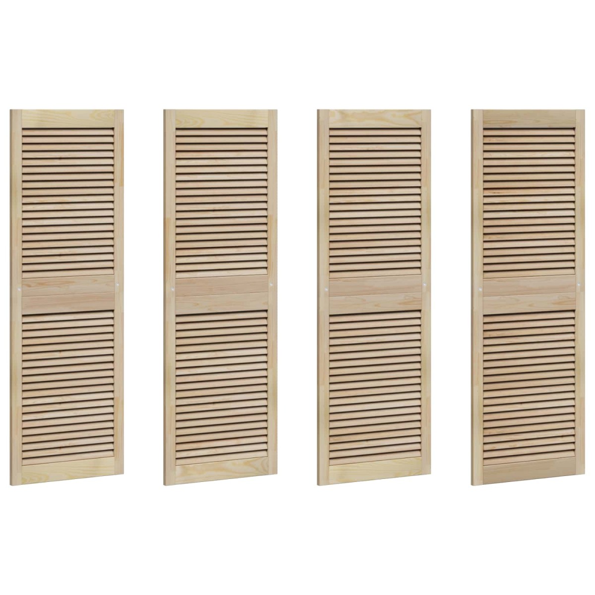 vidaXL Πόρτα Ντουλάπας με πόρτα 4 τεμ. Φυσικό 49,5 x 2,1 x 140,5 εκ