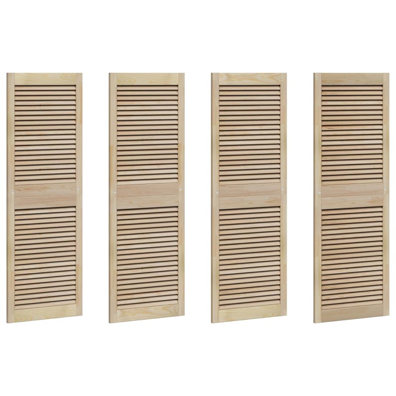 vidaXL Πόρτα Ντουλάπας με πόρτα 4 τεμ. Φυσικό 49,5 x 2,1 x 140,5 εκ