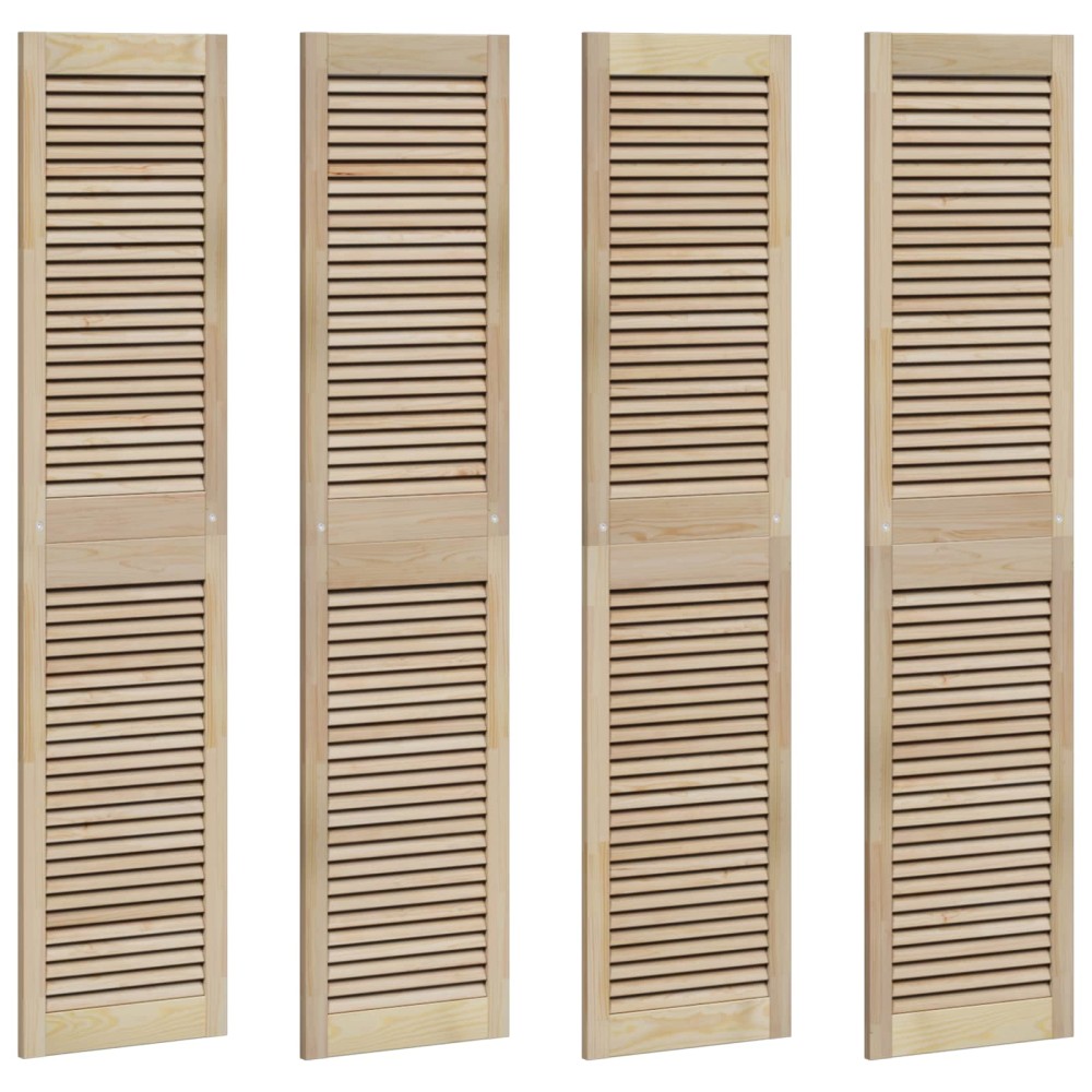 vidaXL Πόρτα Ντουλάπας με πόρτα 4 τεμ. Φυσικό 170 x 2,1 x 39,5 cm