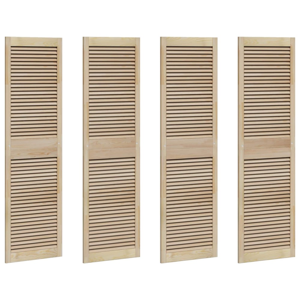 vidaXL Πόρτα Ντουλάπας με πόρτα 4 τεμ. Φυσικό 170 x 2,1 x 49,5 cm