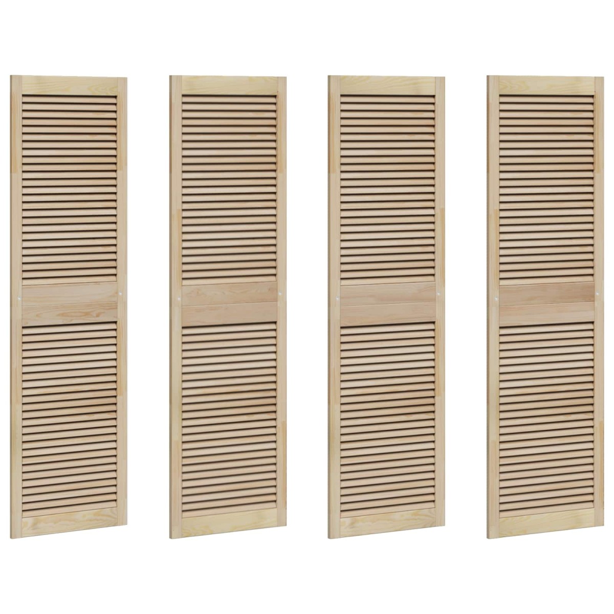 vidaXL Πόρτα Ντουλάπας με πόρτα 4 τεμ. Φυσικό 170 x 2,1 x 49,5 cm