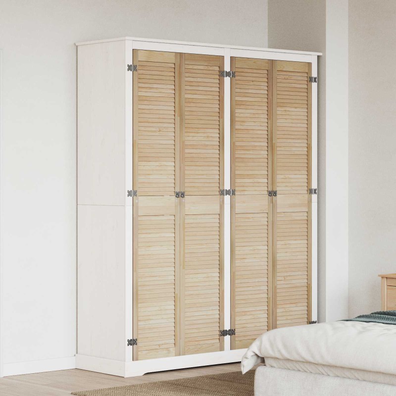 vidaXL Πόρτα Ντουλάπας με πόρτα 4 τμχ. Φυσικό 201 x 2,1 x 39,5 cm
