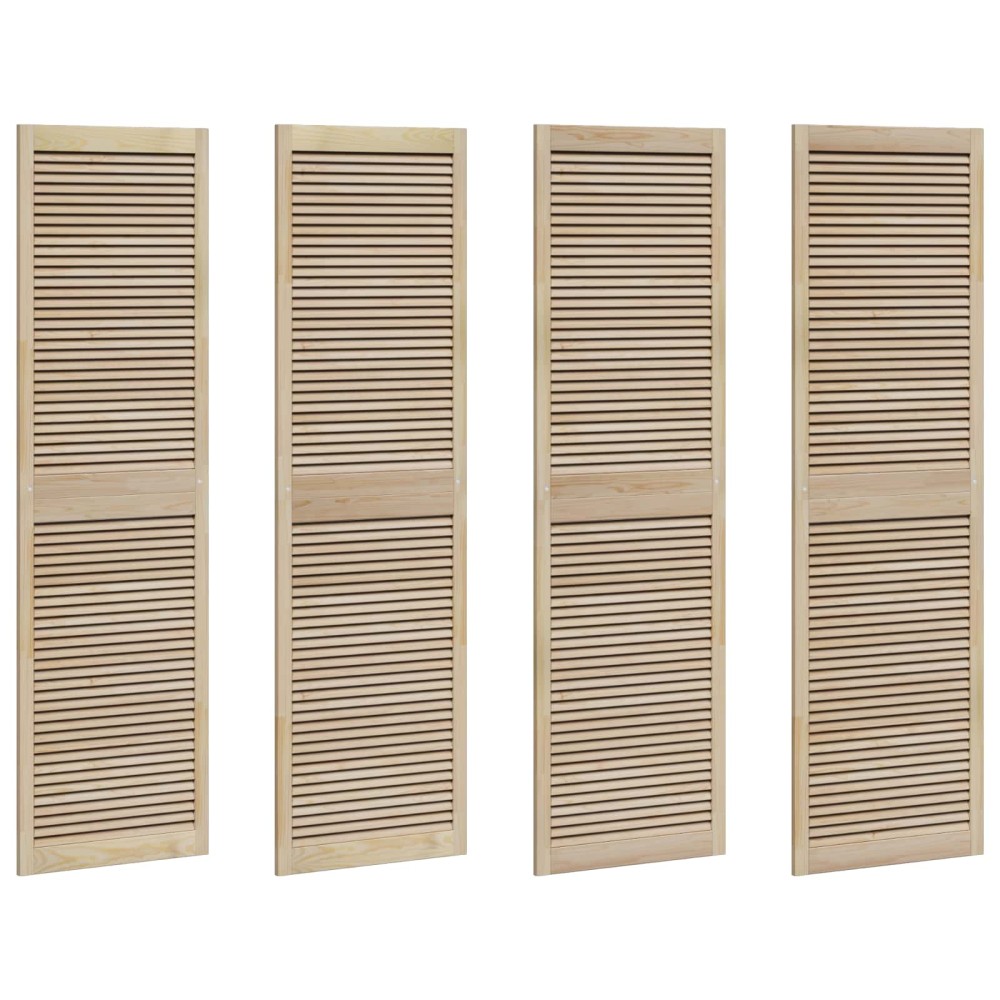 vidaXL Πόρτα Ντουλάπας με πόρτα 4 τμχ. Φυσικό 201 x 2,1 x 59,5 cm
