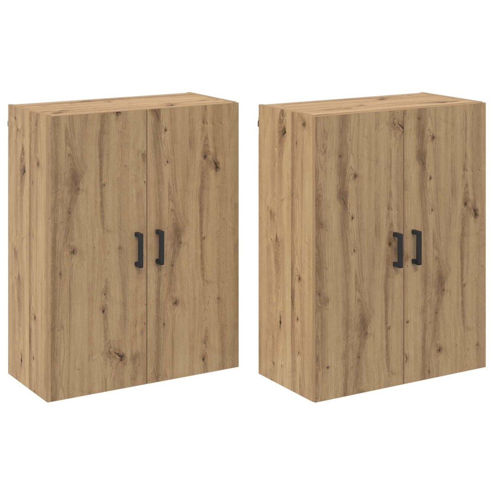 vidaXL Τοίχου Ντουλάπα 2 τμχ. Artisan Oak 69,5 x 34 x 90 εκ.