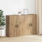 vidaXL Τοίχου Ντουλάπα 2 τμχ. Artisan Oak 69,5 x 34 x 90 εκ.