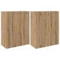 vidaXL Τοίχου Ντουλάπα 2 τμχ. Artisan Oak 69,5 x 34 x 90 εκ.