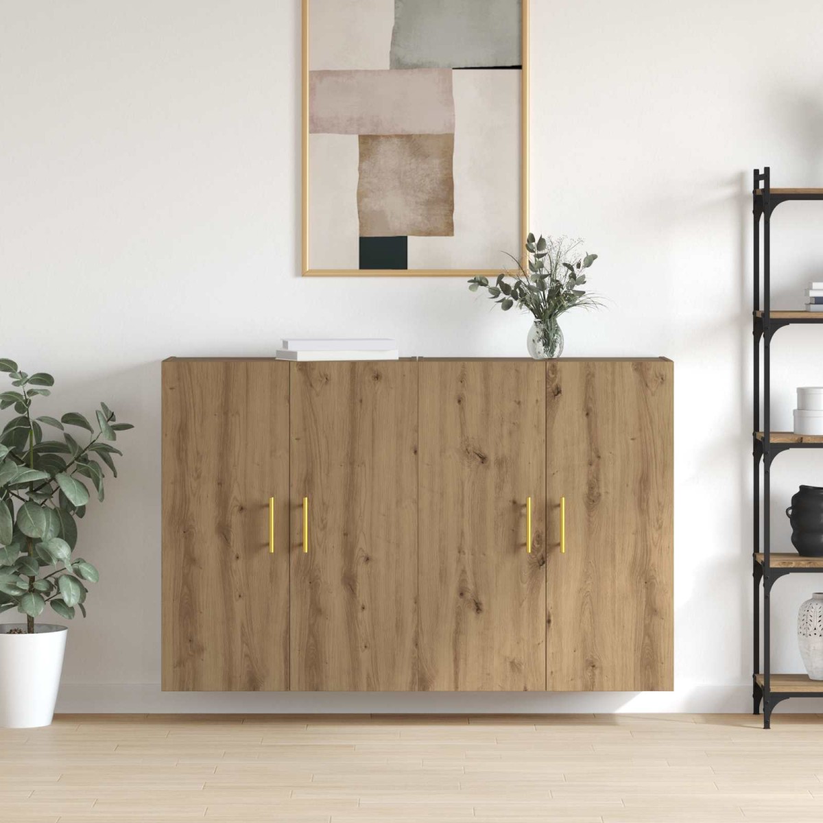 vidaXL Τοίχου Ντουλάπα 2 τμχ. Artisan Oak 69,5 x 34 x 90 εκ.