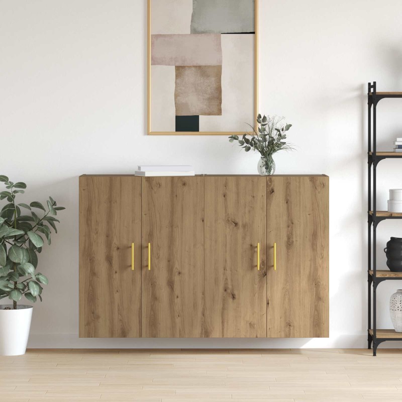 vidaXL Τοίχου Ντουλάπα 2 τμχ. Artisan Oak 69,5 x 34 x 90 εκ.