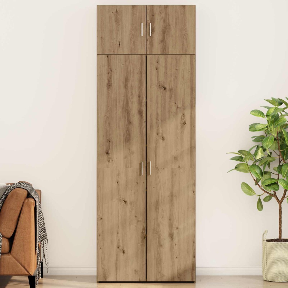 vidaXL Ντουλάπι αποθήκευσης 2 τμχ. Artisan Oak 80 x 42,5 x 225 εκ