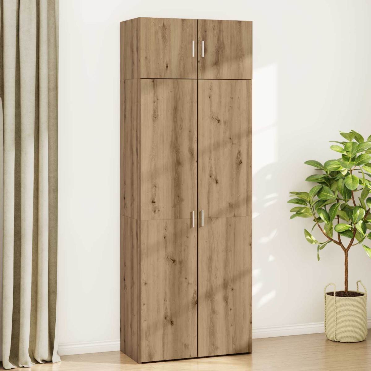 vidaXL Ντουλάπι αποθήκευσης 2 τμχ. Artisan Oak 80 x 42,5 x 225 εκ